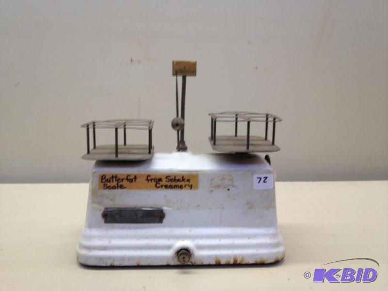 lot 72 image: Vintage Butterfat Scale ...