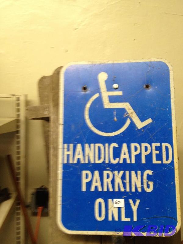 lot 91 image: Handicapped Parking Only Sign ...
