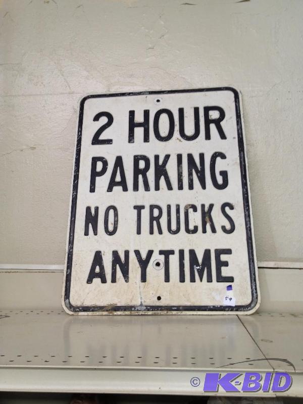 lot 92 image: 2 Hour Parking Sign ...