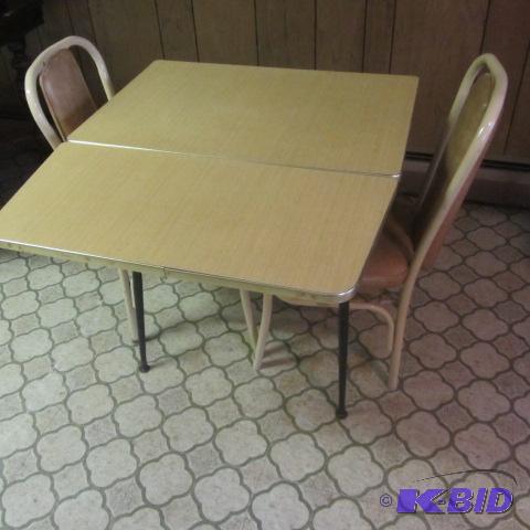 Drop Leaf Table, Chairs