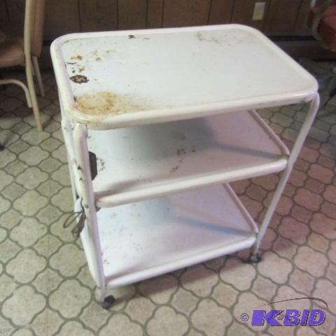 Enamel Kitchen Cart