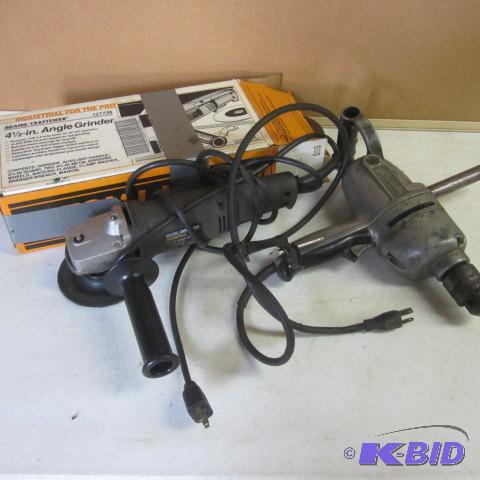 Angle Grinder, Drill