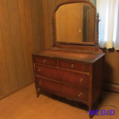 Dresser with Swing Mirror
