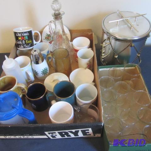 Ice Bucket, Glasses, Mugs