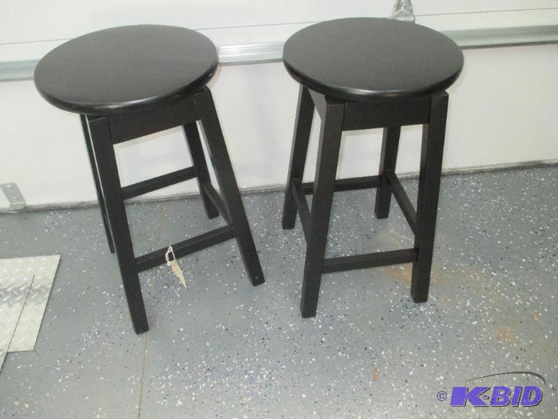 2 Wood Stools