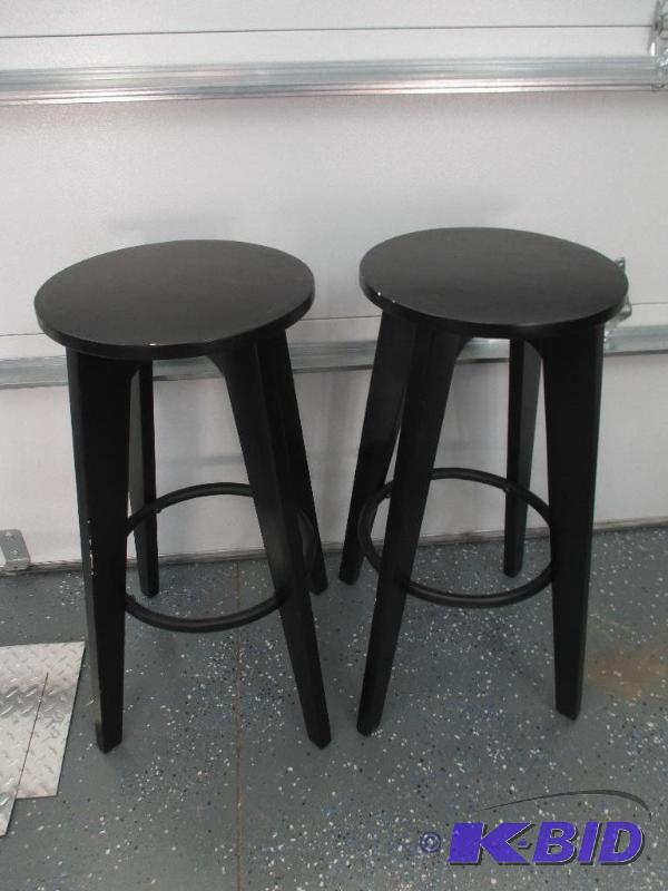 2 Wood Stools