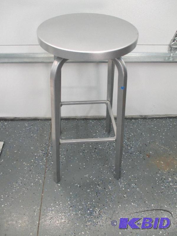 Swivel Stool with Metal Legs
