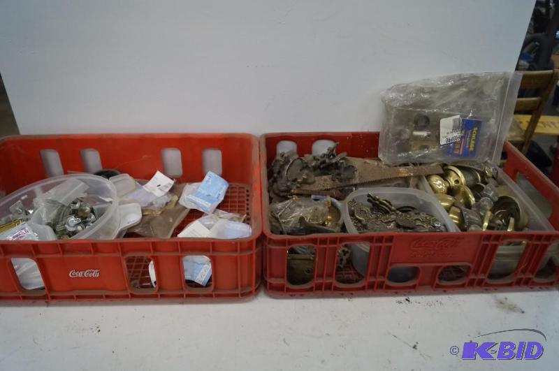 Coke tray with misc items