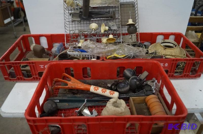 Coke tray with misc items