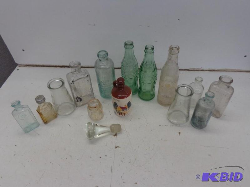 lot 103 image: Assorted Bottles   Old Apothecary  Other Medi...