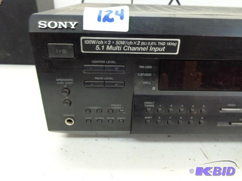lot 124 image: STR-DE4225 Sony Receiver   5.1 Multi Channel ...