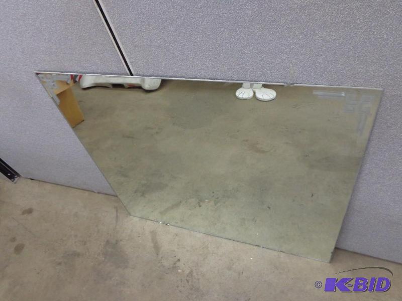 lot 184 image: Etched Mirror   36" x 40"  Very Nic...