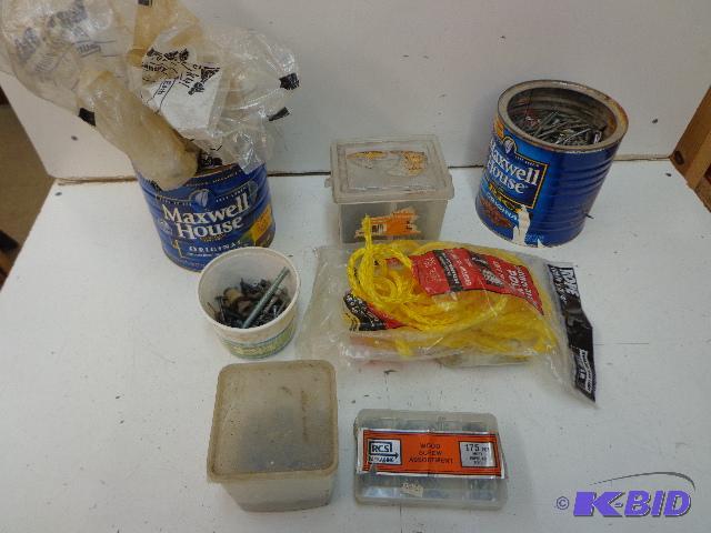 lot 34 image: Hardware Assortment   Screws  Bolts   Ot...