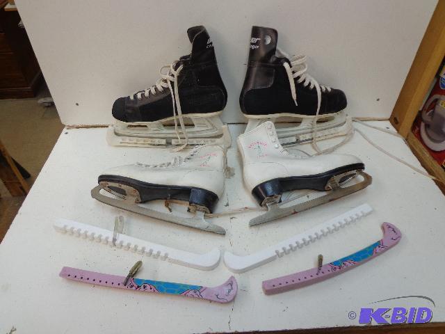lot 35 image: Hockey and Figure&nbspSkates   Bauer Hockey ...