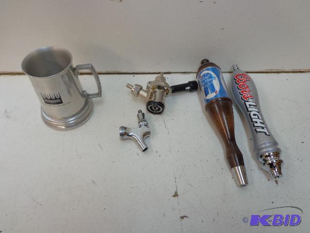 lot 45 image: Keg Coupler   NEW   Handles  Hamms Pewte...