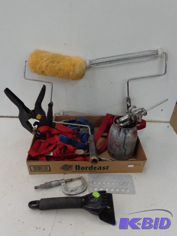 lot 85 image: Paining Needs   Rollers  Sprayer  Plus severa...