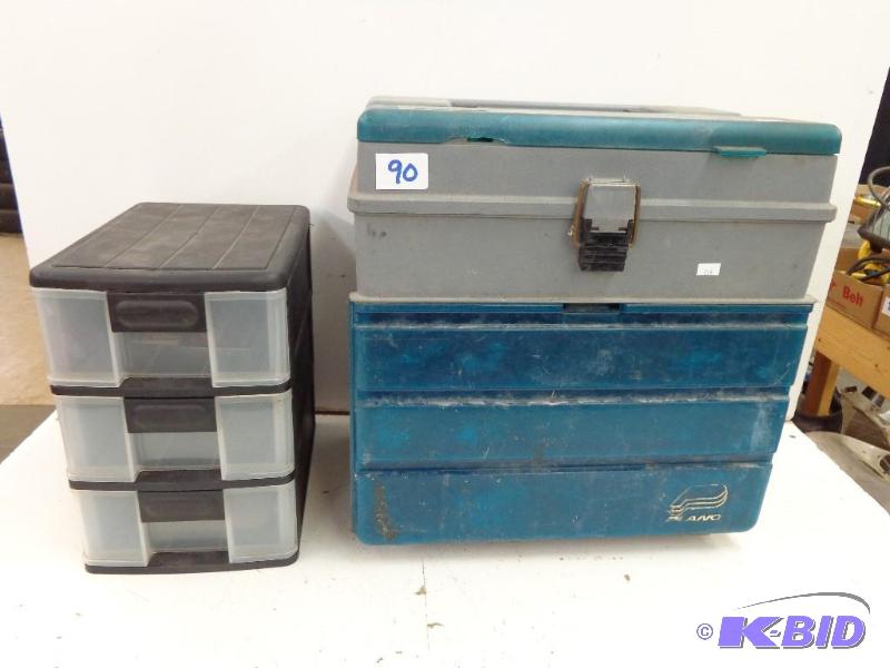 lot 90 image: Plano Tackle Box   Large  Loaded with Tackle ...
