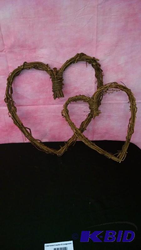 Wooden Twine Hearts