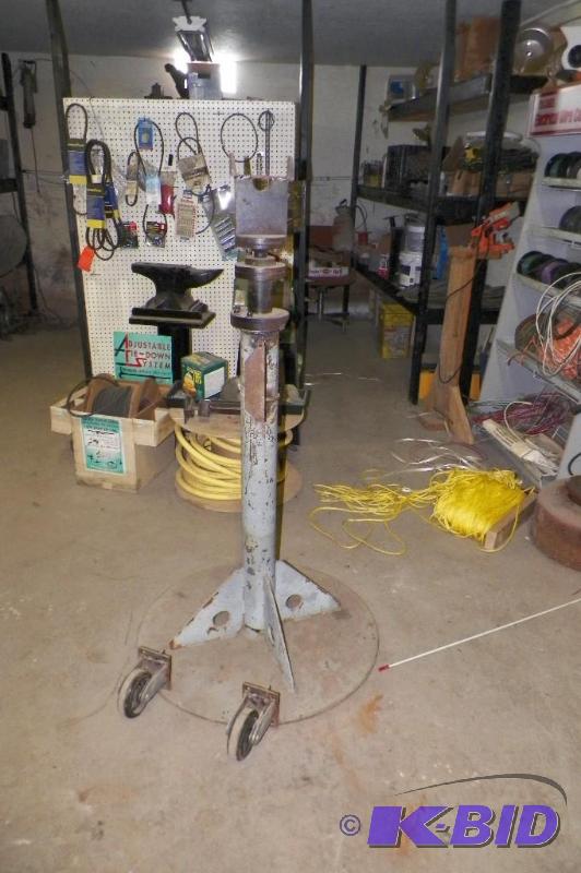 lot 120 image: Heavy Duty Stand made from a jet engine stand