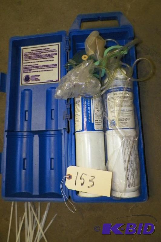 lot 153 image: Portable Oxygen Tanks _ Empty