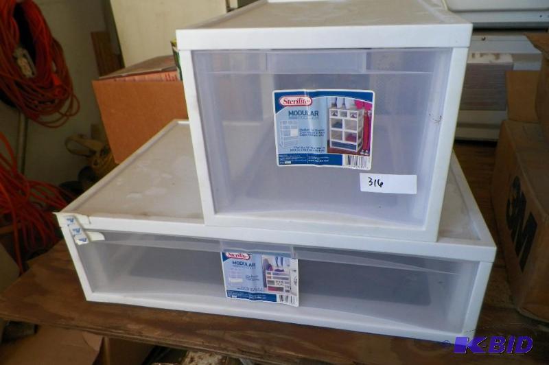 lot 316 image: 2 new storage cabinets