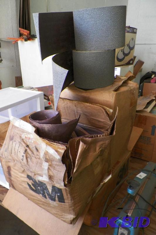 lot 317 image: 3 boxes sandpaper belts