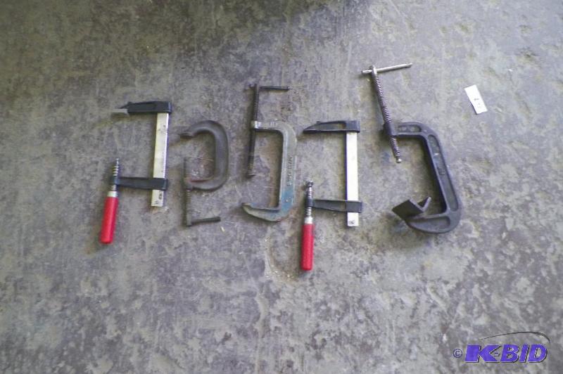 lot 342 image: Lot of C Clamps