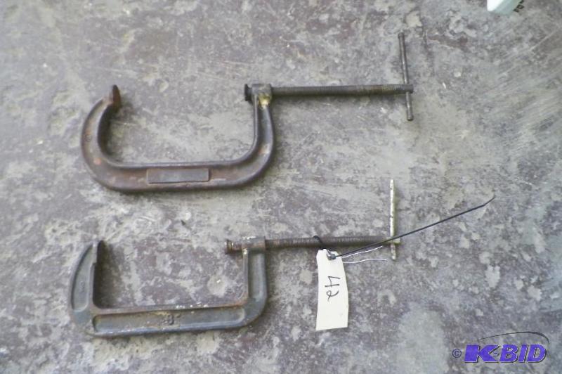lot 42 image: Lot of 2 8 inch Clamps
