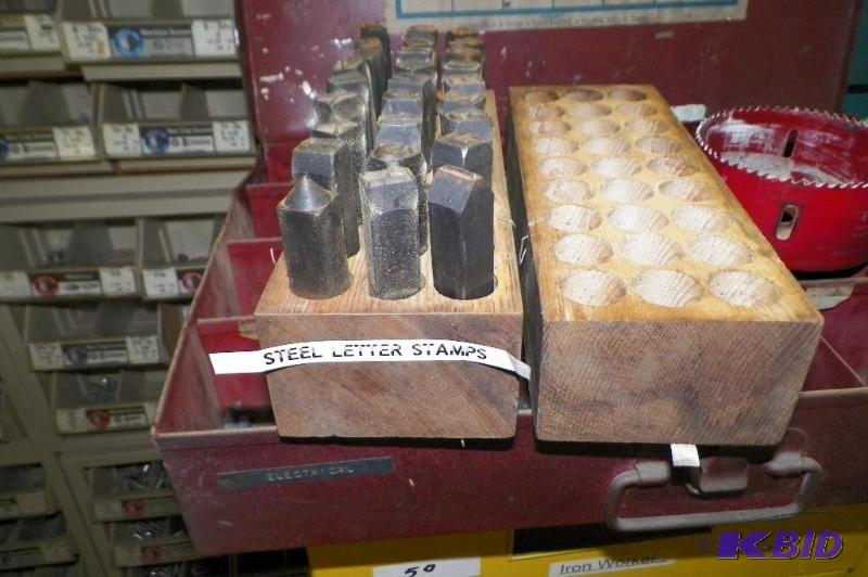 lot 89 image: Steel Letter Stamps 716 inch