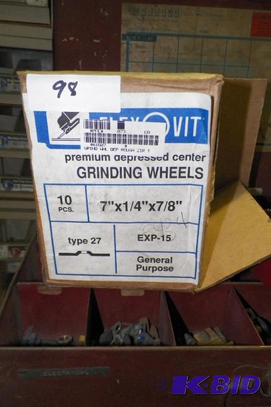 lot 98 image: 10 Grinding Wheels