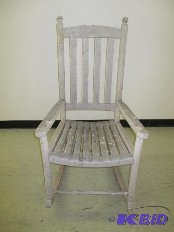 Plastic rocking chair