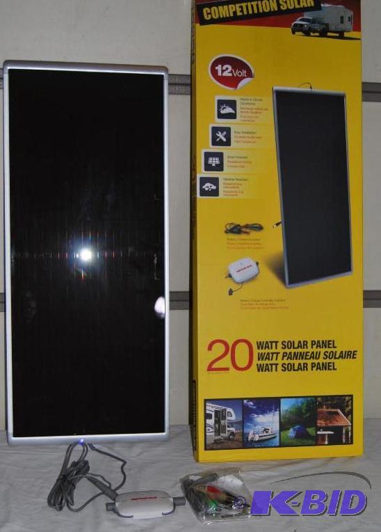 20W Solar Panel, weatherproof, blue LED indic...