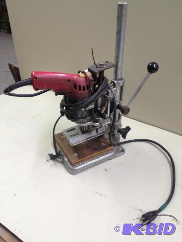 Drill Press with Milwaukee drill&nbsp...