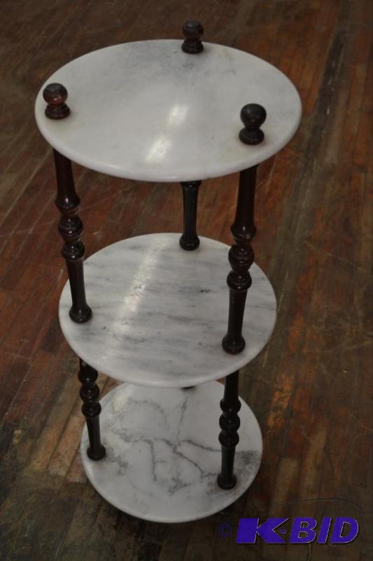 Three Tier Marble Table