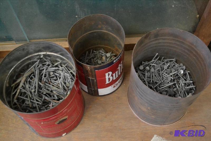 Three Coffee Cans of Nails