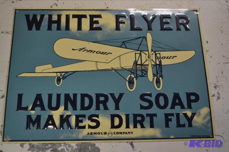 White Flyer Tin Sign