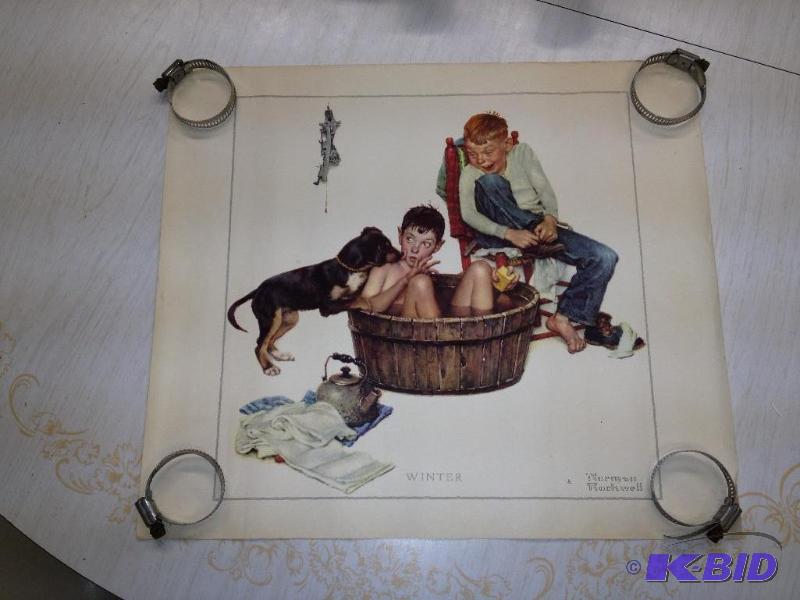 Vintage Norman Rockwell Print  Has been rolle...