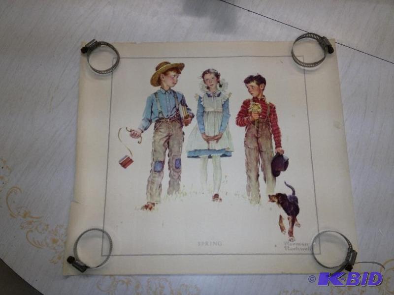 Vintage Norman Rockwell Print  Has been rolle...