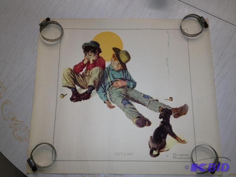 Vintage Norman Rockwell Print  Has been rolle...
