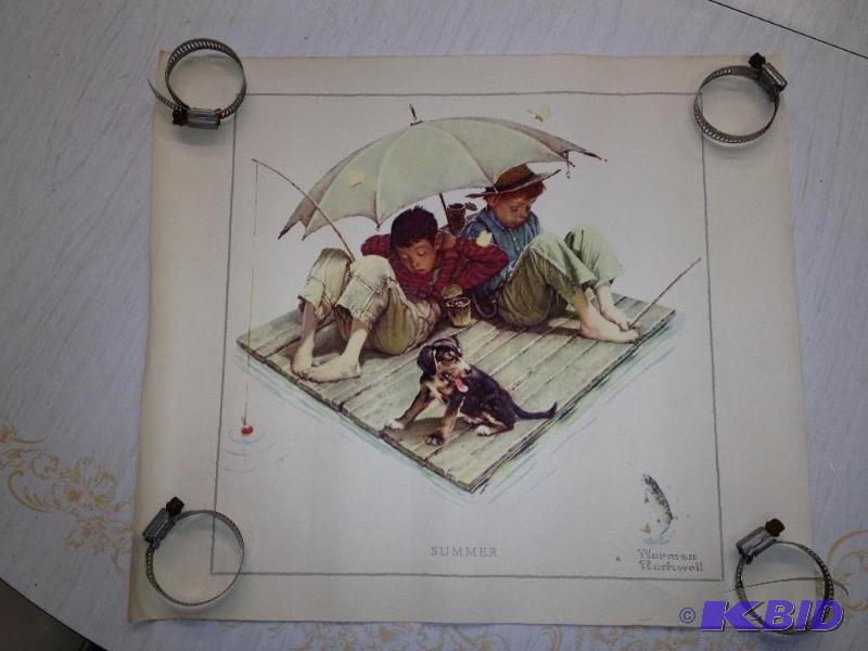 Vintage Norman Rockwell Print  Has been rolle...