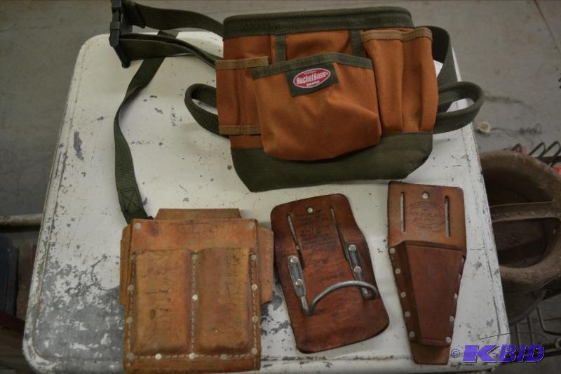 Two Tool Pouches, Plier Holder, and a Hammer Loop