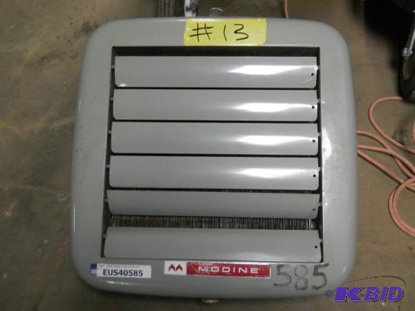 Modine hot water unit heater. Model HS108501...