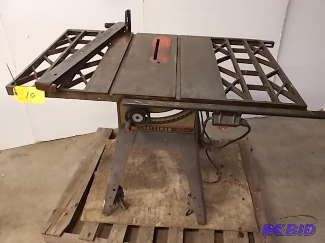 Craftsman Contractors Table Saw, 1 hp, 115v, ...