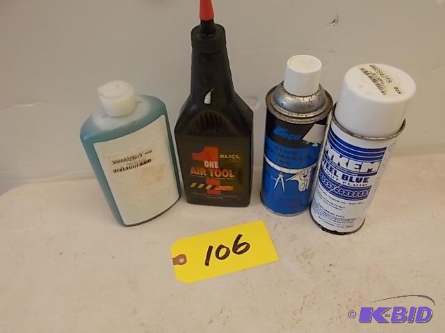 Coolant, Air Tool Oil, &amp Die Makers Ink, ...