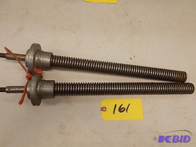 (2) Acme Screws with Nuts, 1 38&quot x 18&q...