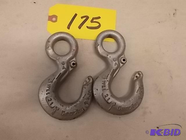 (2) Crosby GR-100 Slip Hooks, New...