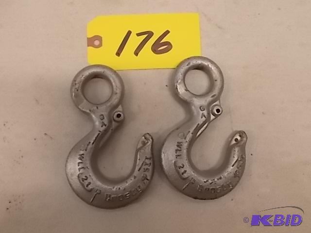 (2) Crosby GR-100 Slip Hooks, New...