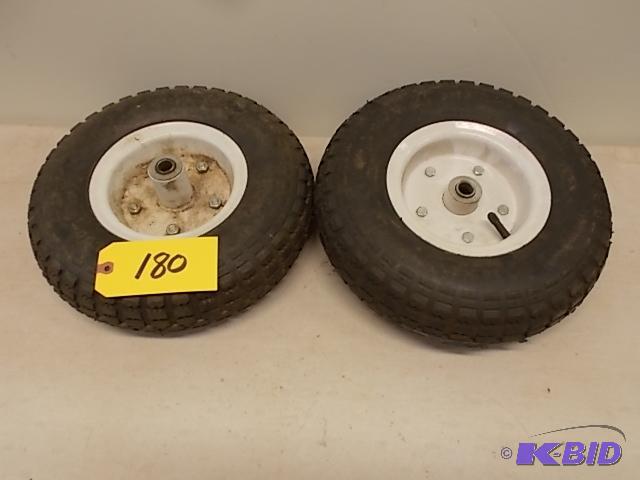 (2) 4.00-6 Pneumatic Tires on Rims, 58&quot...