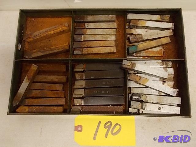 Asstd Carbide Tipped Lathe Cutters, 12&quot...