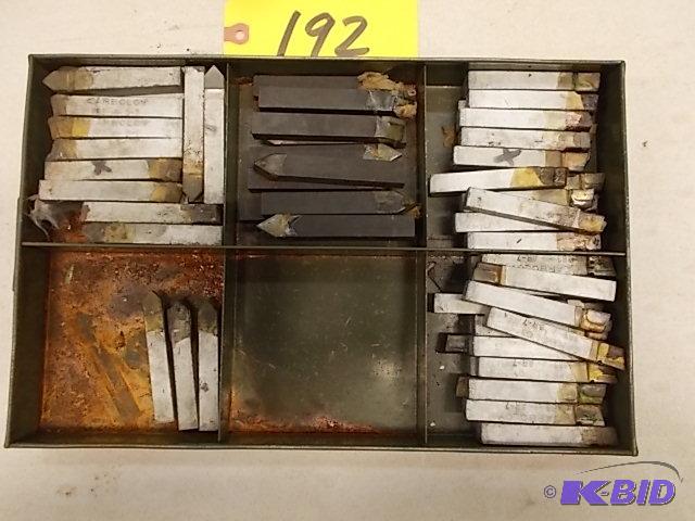 Asstd Carbide Tipped Lathe Cutters, 716&quo...